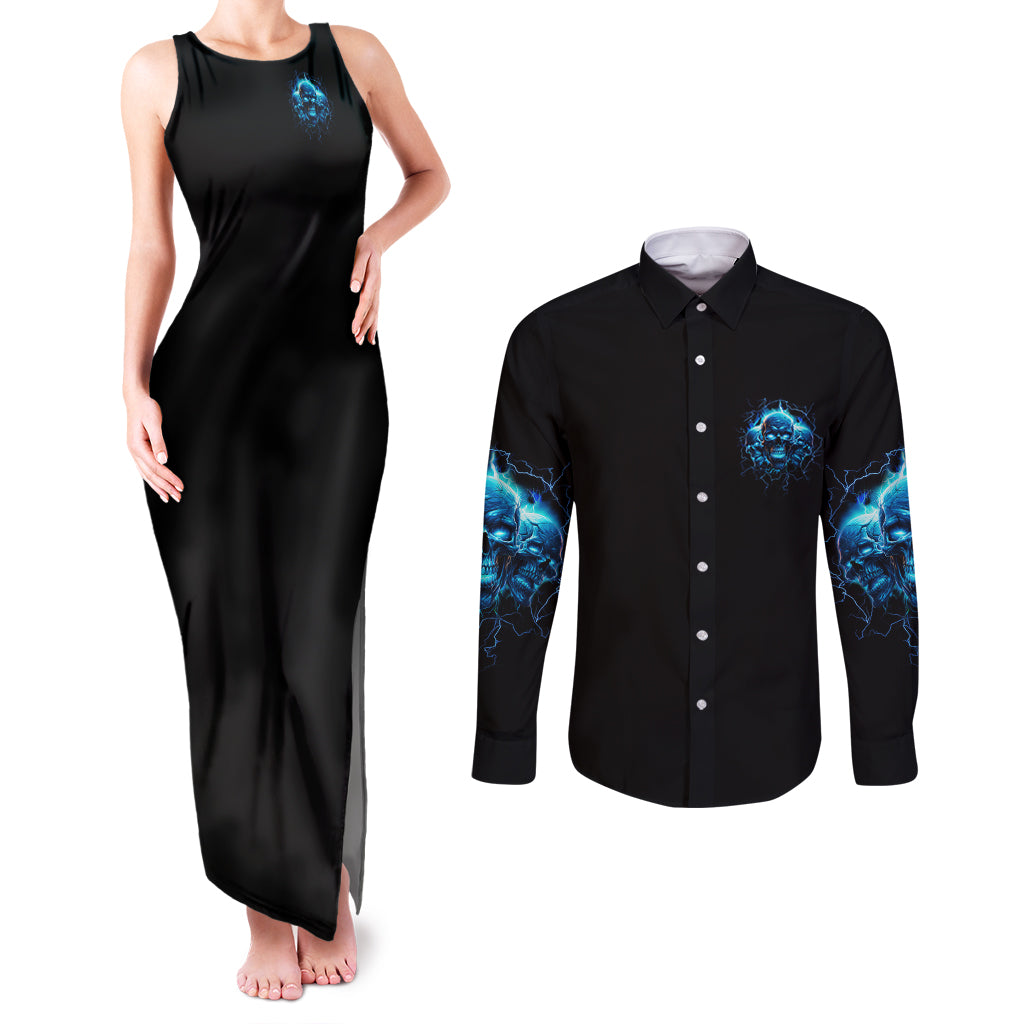 your-demons-hide-under-your-bed-couples-matching-tank-maxi-dress-and-long-sleeve-button-shirt