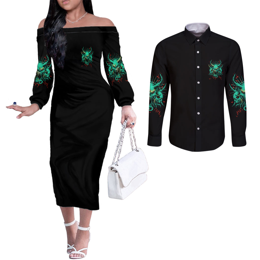 i-can-fix-stupid-but-its-gonna-hurt-couples-matching-off-the-shoulder-long-sleeve-dress-and-long-sleeve-button-shirt
