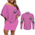 stuck-between-idk-idc-and-idgaf-pink-couples-matching-off-shoulder-short-dress-and-long-sleeve-button-shirt