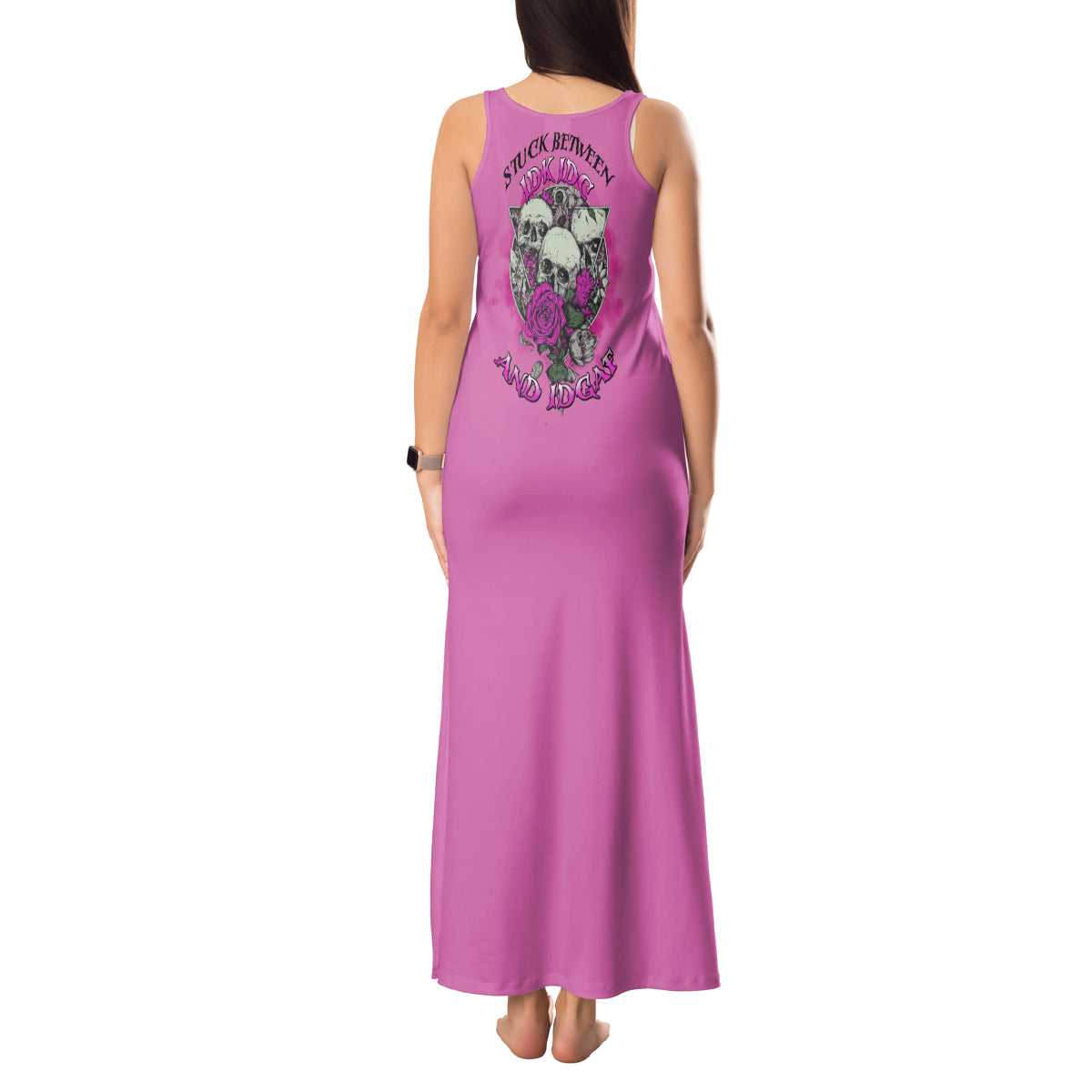 stuck-between-idk-idc-and-idgaf-pink-tank-maxi-dress