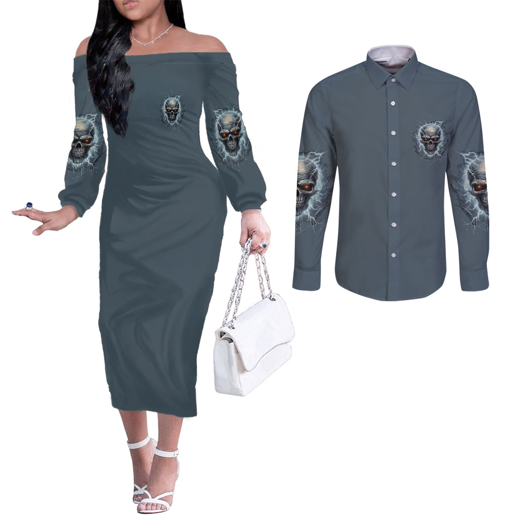 my-alone-time-is-for-everyones-safety-couples-matching-off-the-shoulder-long-sleeve-dress-and-long-sleeve-button-shirt