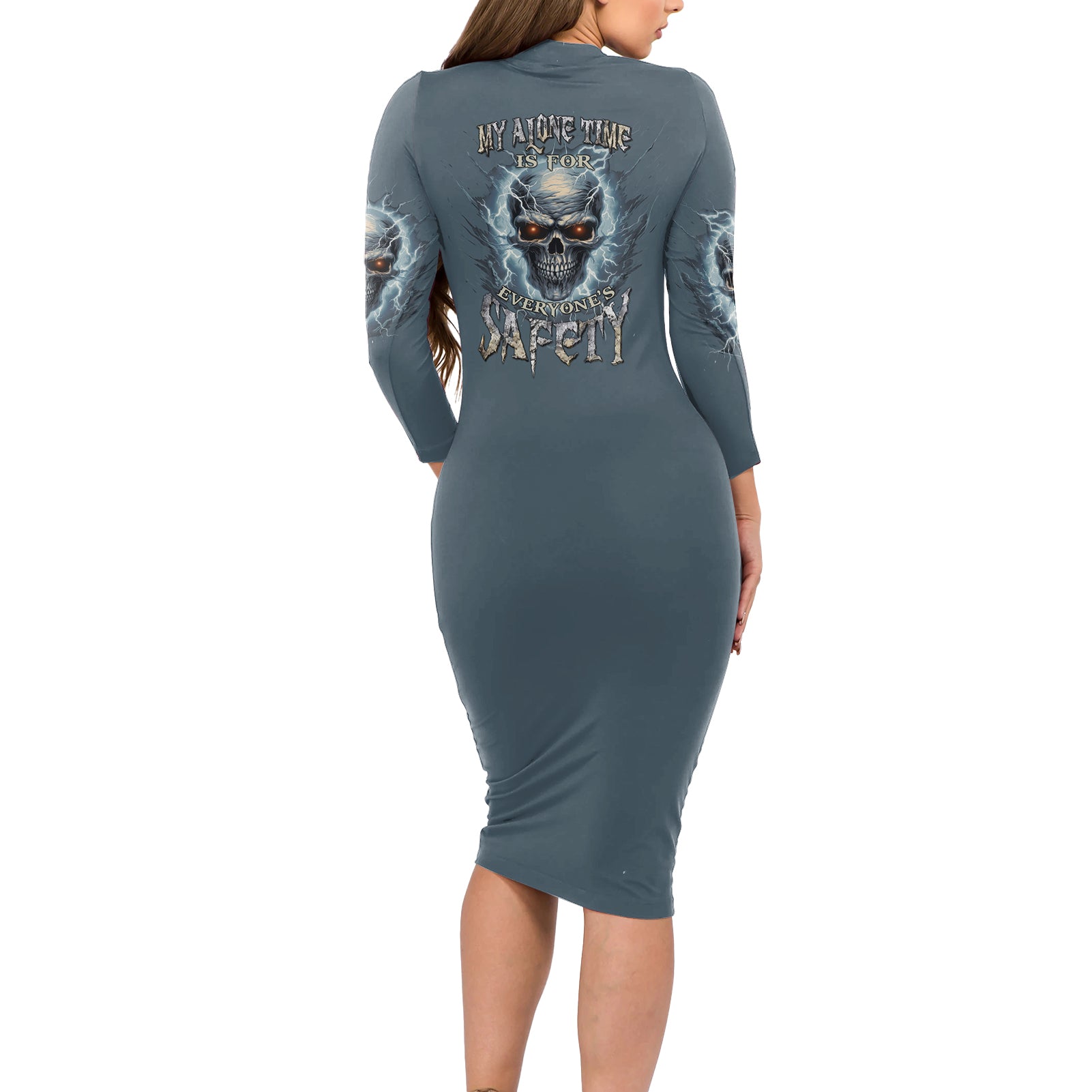 my-alone-time-is-for-everyones-safety-long-sleeve-bodycon-dress