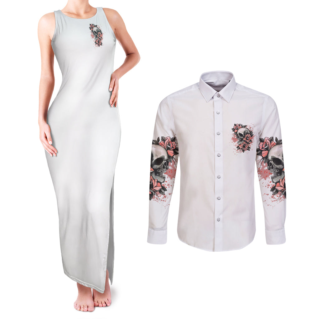 i-dont-have-a-short-temper-couples-matching-tank-maxi-dress-and-long-sleeve-button-shirt