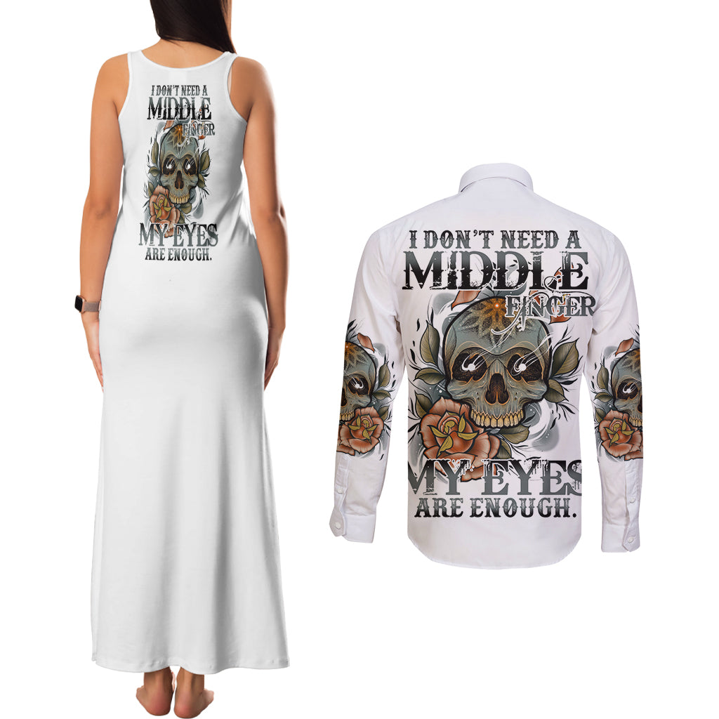 i-dont-need-a-middle-skull-couples-matching-tank-maxi-dress-and-long-sleeve-button-shirt