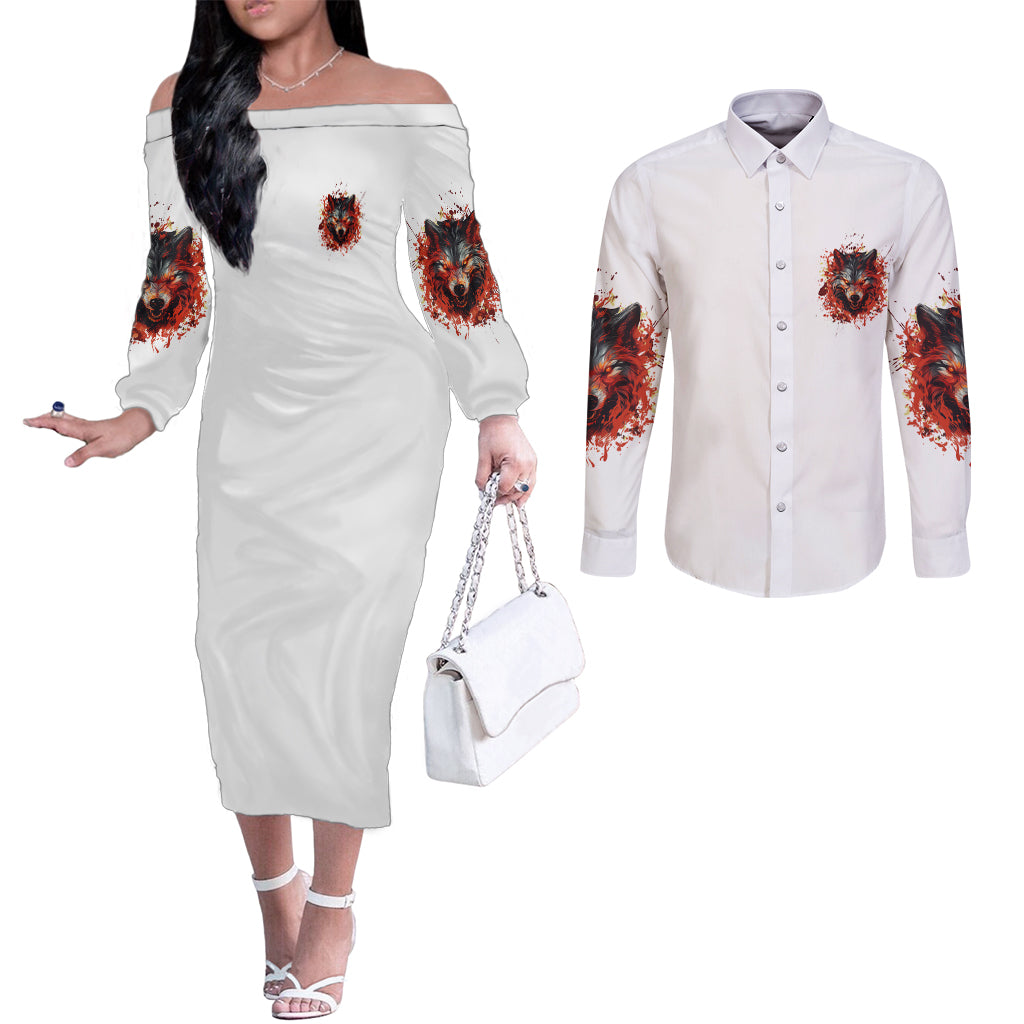 judge-me-when-wolf-couples-matching-off-the-shoulder-long-sleeve-dress-and-long-sleeve-button-shirt