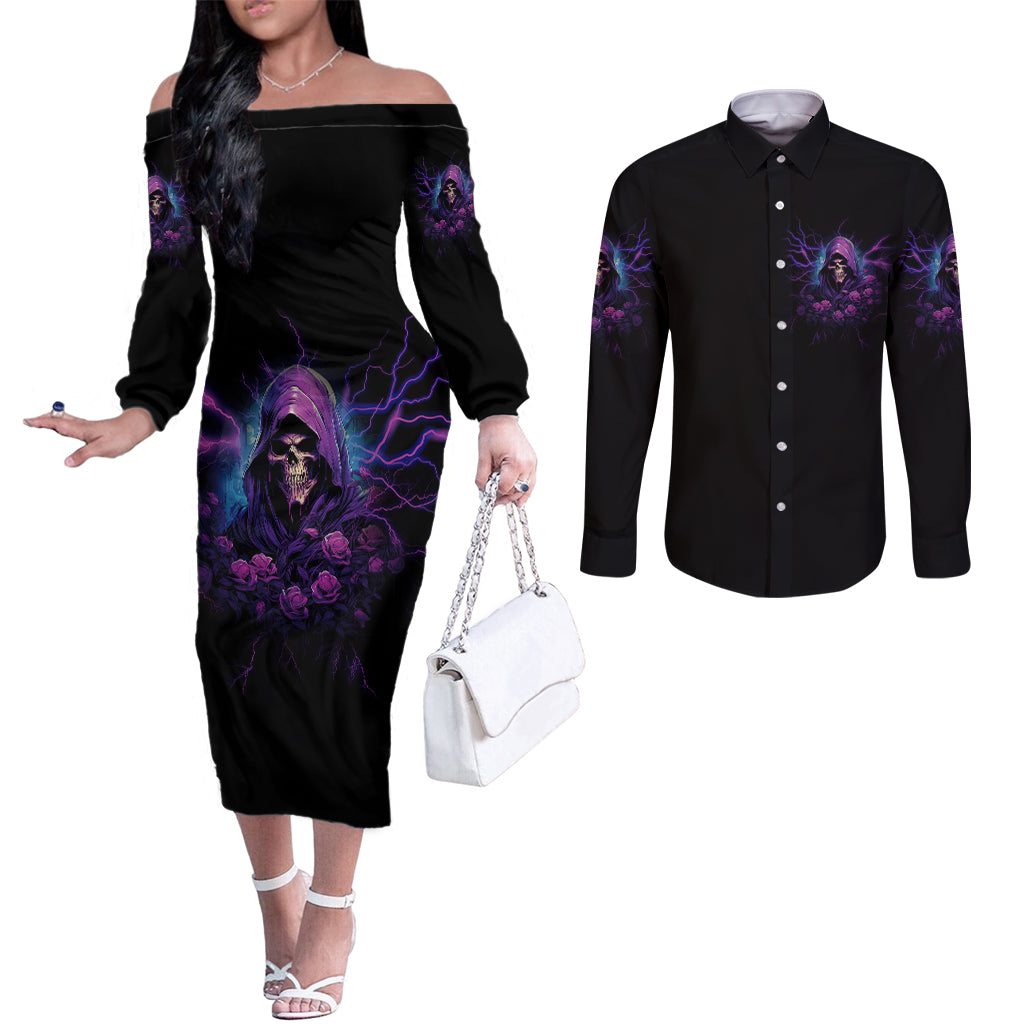 my-attitude-is-having-technical-problems-couples-matching-off-the-shoulder-long-sleeve-dress-and-long-sleeve-button-shirt