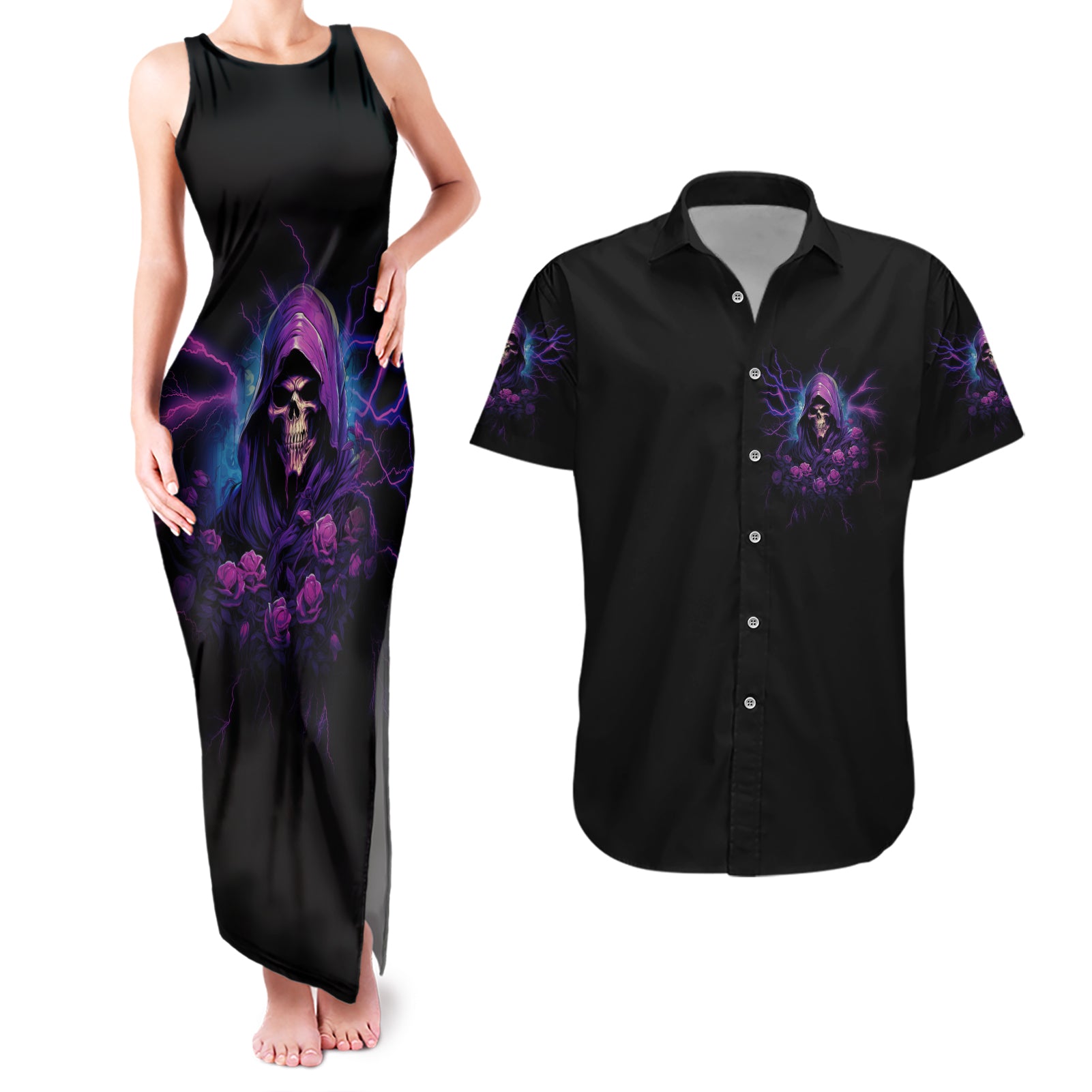 my-attitude-is-having-technical-problems-couples-matching-tank-maxi-dress-and-hawaiian-shirt