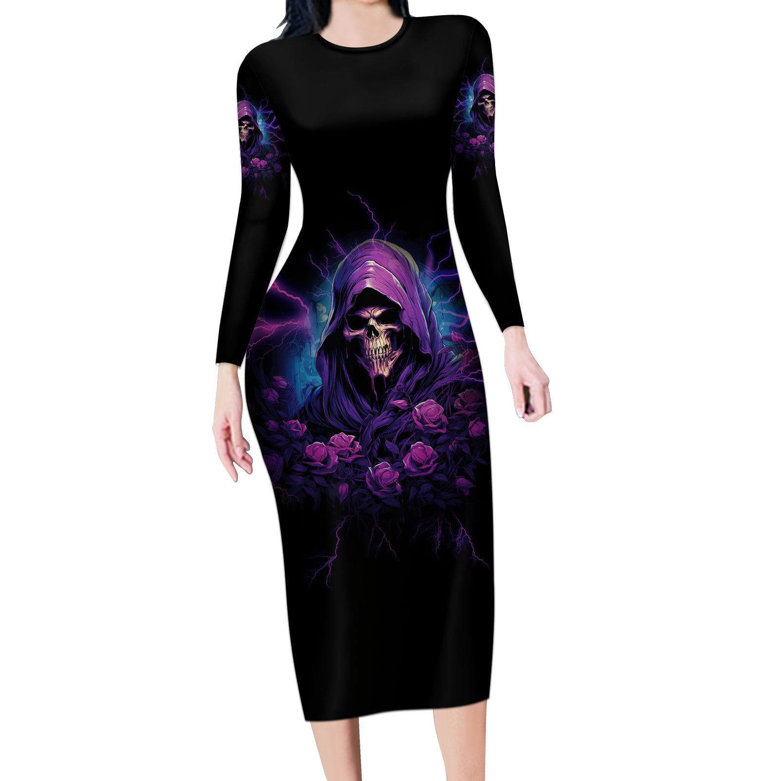 my-attitude-is-having-technical-problems-long-sleeve-bodycon-dress