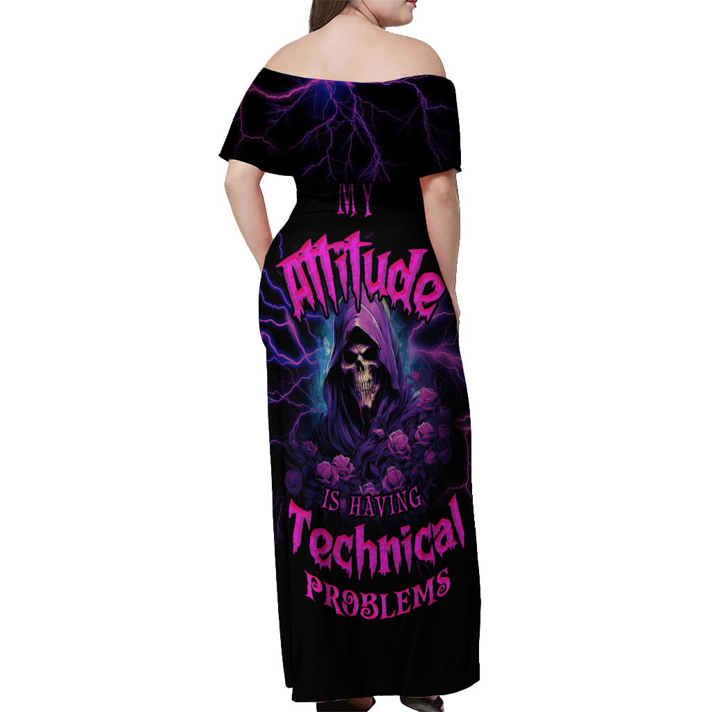 my-attitude-is-having-technical-problems-off-shoulder-maxi-dress