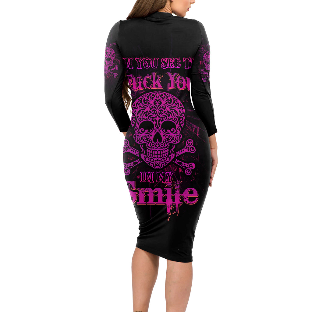 can-you-see-the-f-you-skull-rose-long-sleeve-bodycon-dress