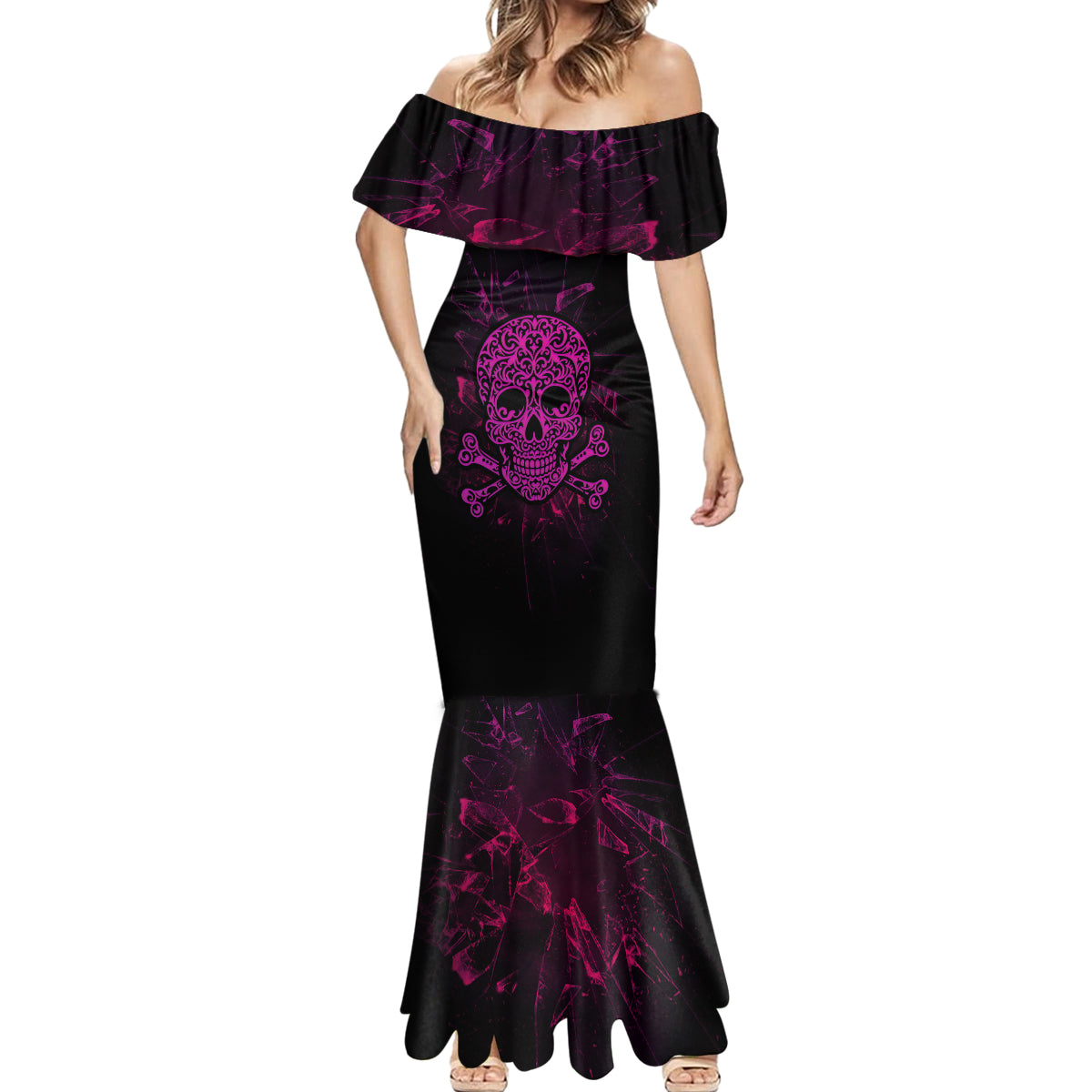 can-you-see-the-f-you-skull-rose-mermaid-dress