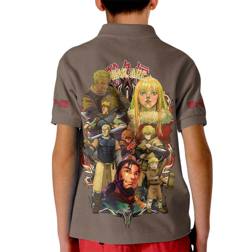 War Arc Vinland Saga Kid Polo Shirt Japan Anime Style