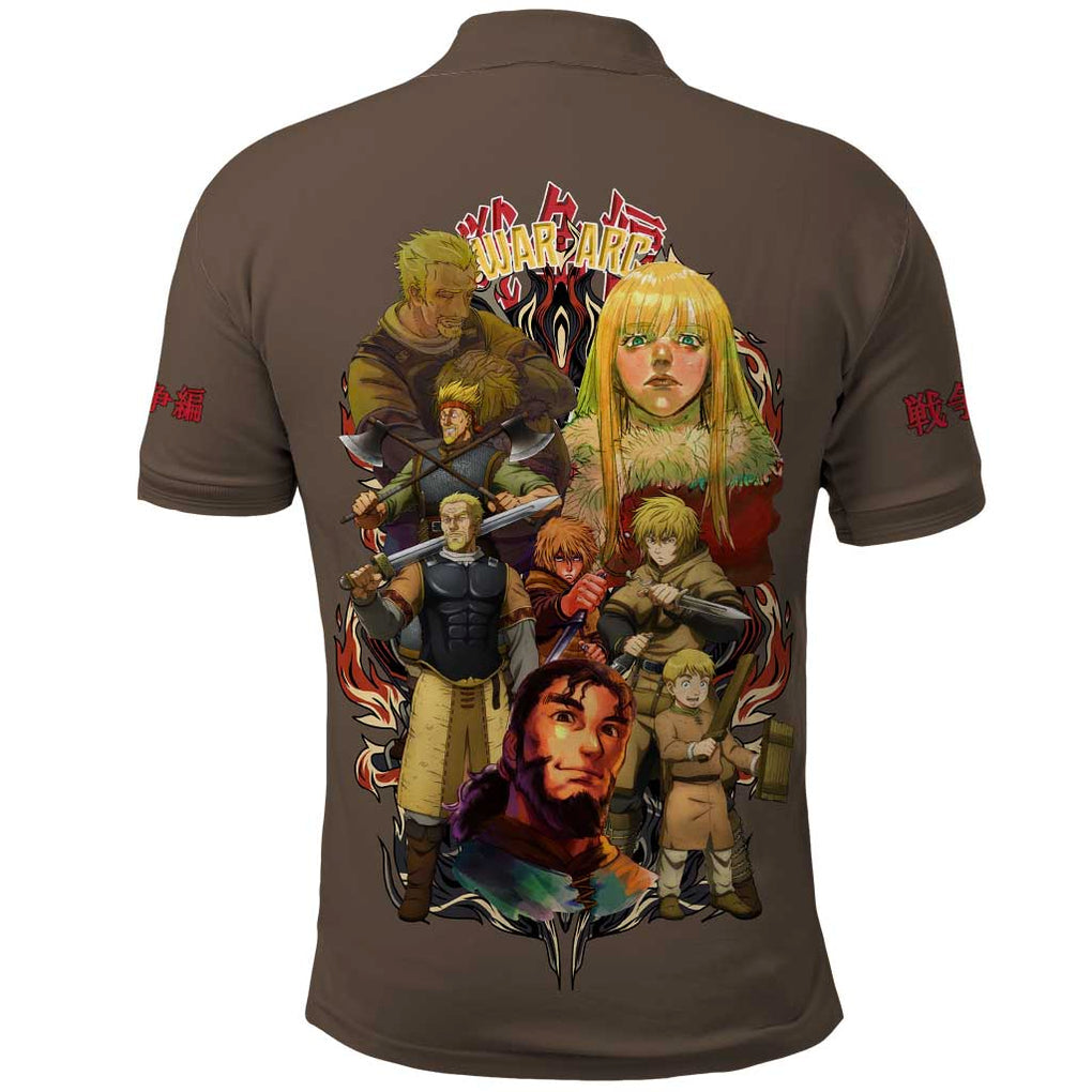 War Arc Vinland Saga Polo Shirt Japan Anime Style