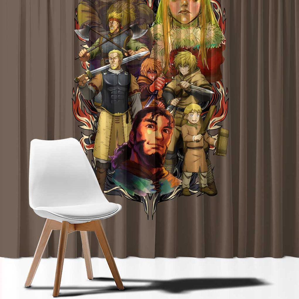 War Arc Vinland Saga Window Curtain Japan Anime Style
