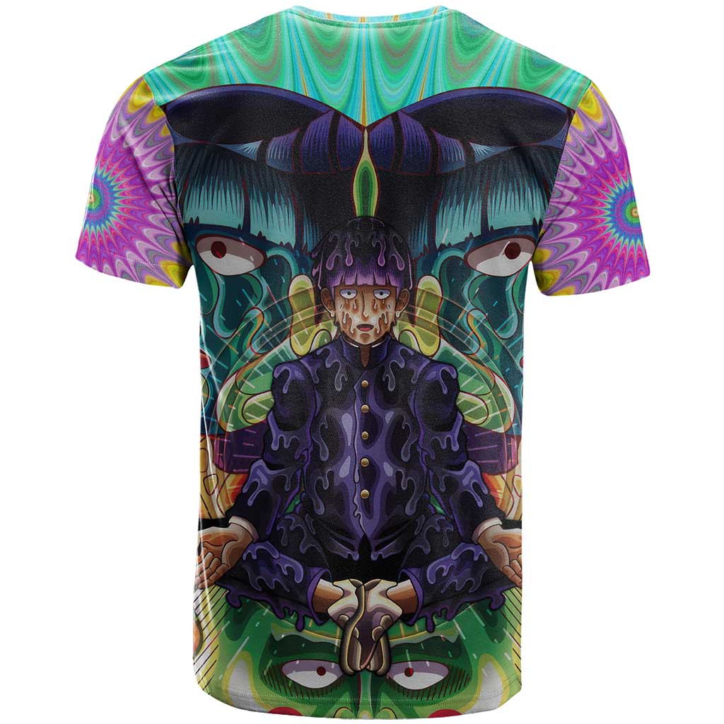 Trippy Meditating Shigeo Kageyama Mob Psycho 100 T Shirt Trippy Mix Anime Style - The Mazicc