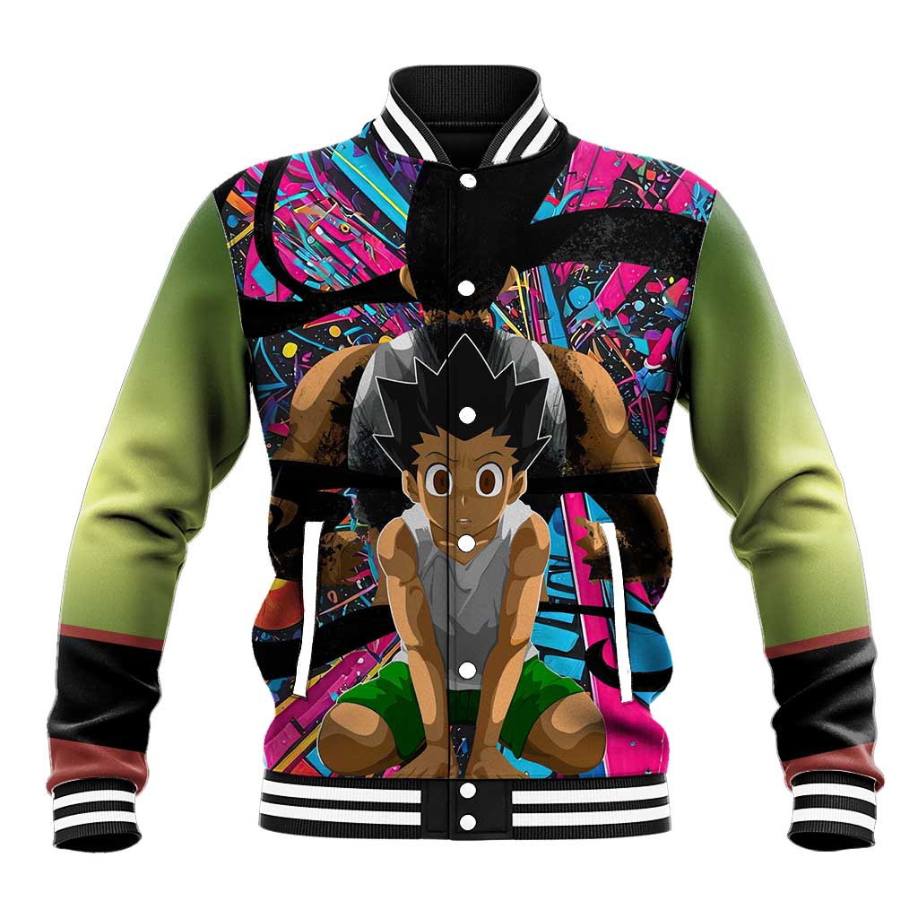 Trippy Gon Freecss Hunter X Hunter Baseball Jacket Trippy Mix Anime Style - The Mazicc