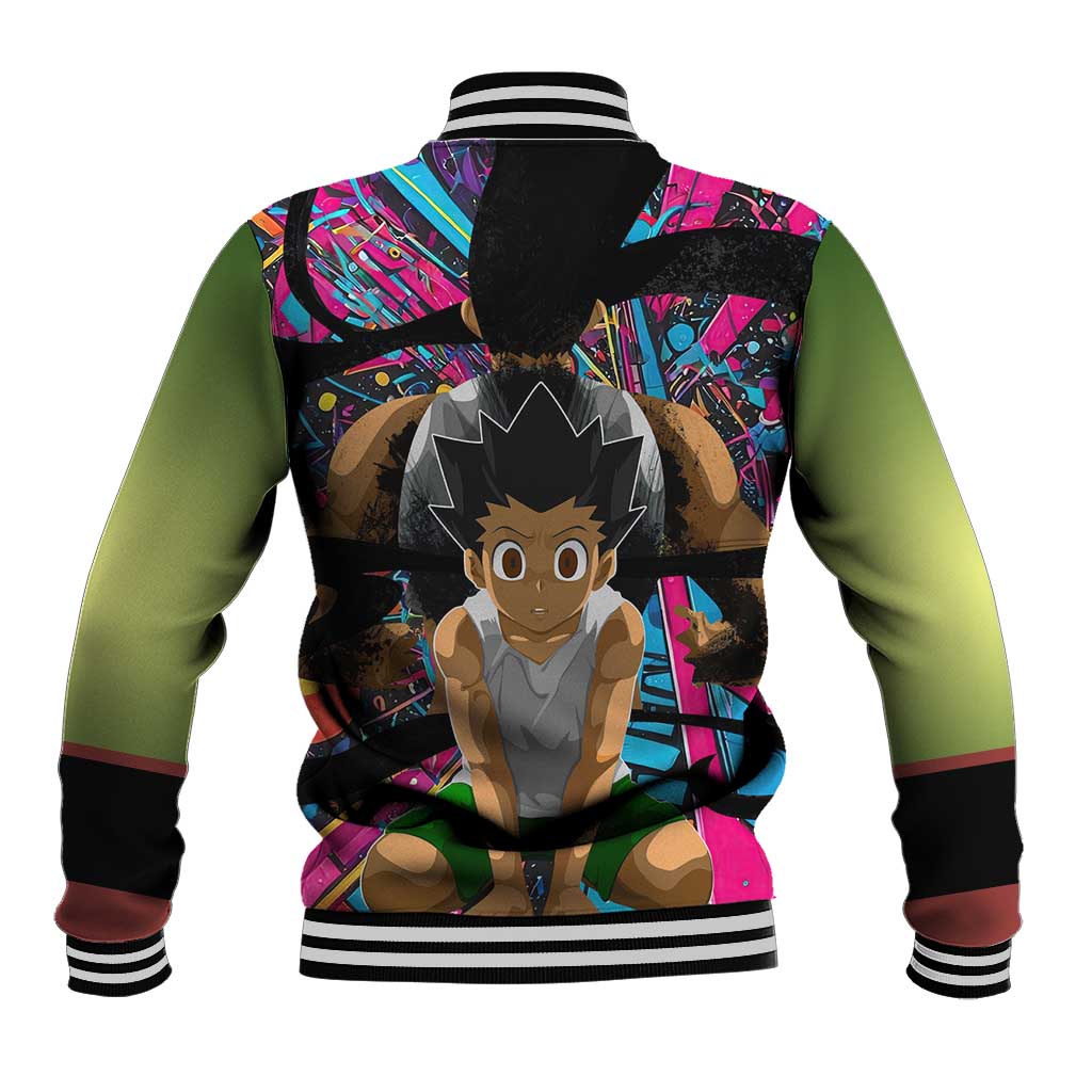 Trippy Gon Freecss Hunter X Hunter Baseball Jacket Trippy Mix Anime Style - The Mazicc