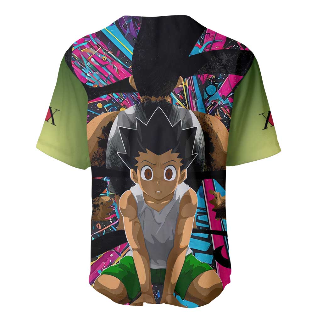 Trippy Gon Freecss Hunter X Hunter Baseball Jersey Trippy Mix Anime Style - The Mazicc