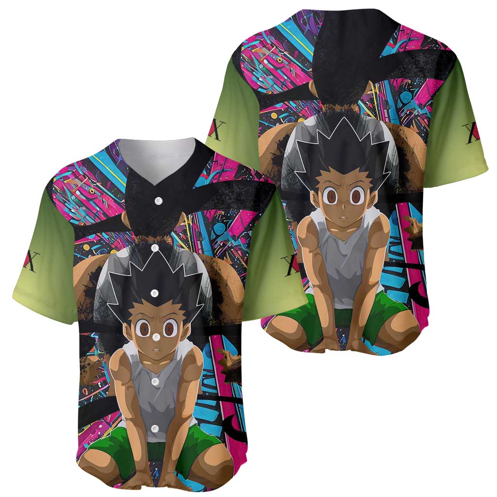Trippy Gon Freecss Hunter X Hunter Baseball Jersey Trippy Mix Anime Style - The Mazicc