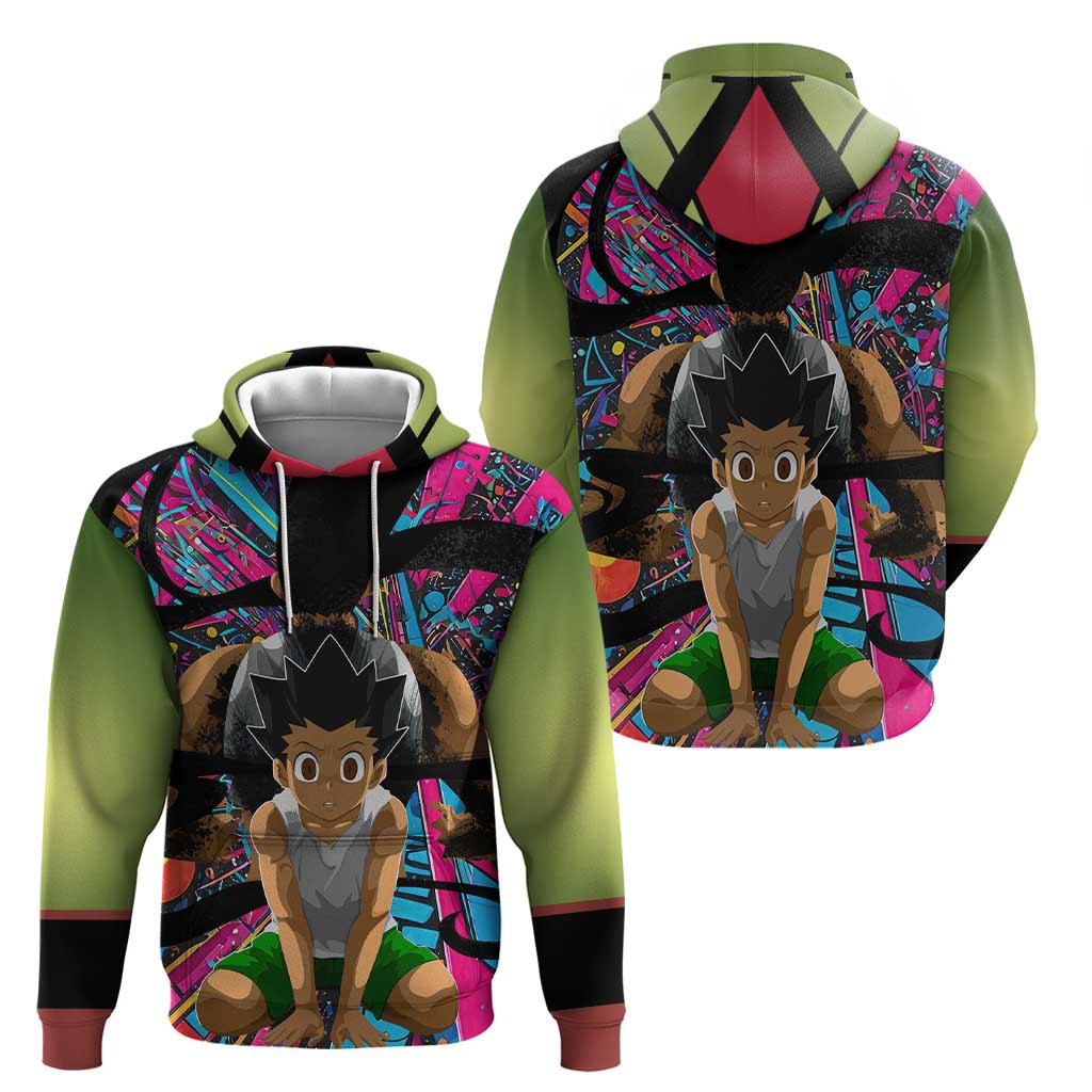 Trippy Gon Freecss Hunter X Hunter Hoodie Trippy Mix Anime Style - The Mazicc