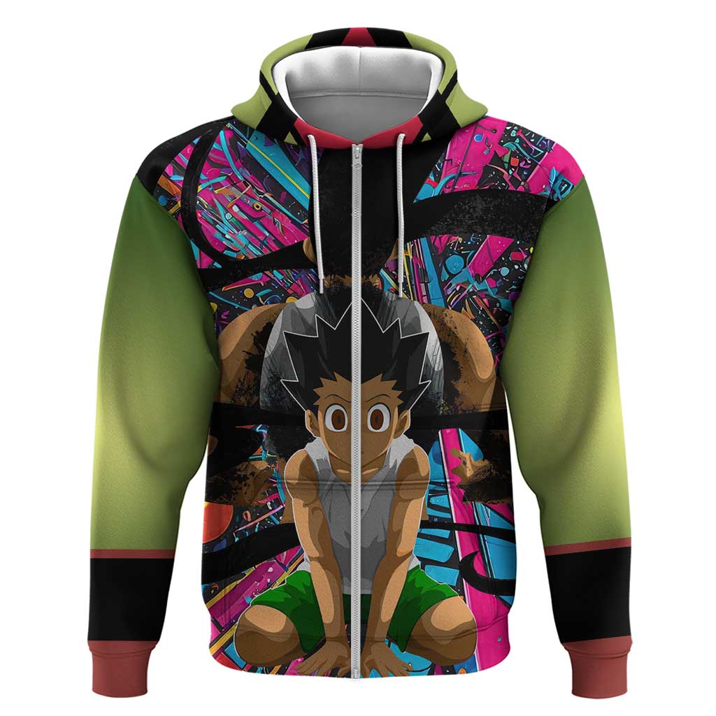 Trippy Gon Freecss Hunter X Hunter Hoodie Trippy Mix Anime Style - The Mazicc
