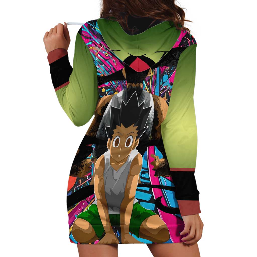 Trippy Gon Freecss Hunter X Hunter Hoodie Dress Trippy Mix Anime Style - The Mazicc