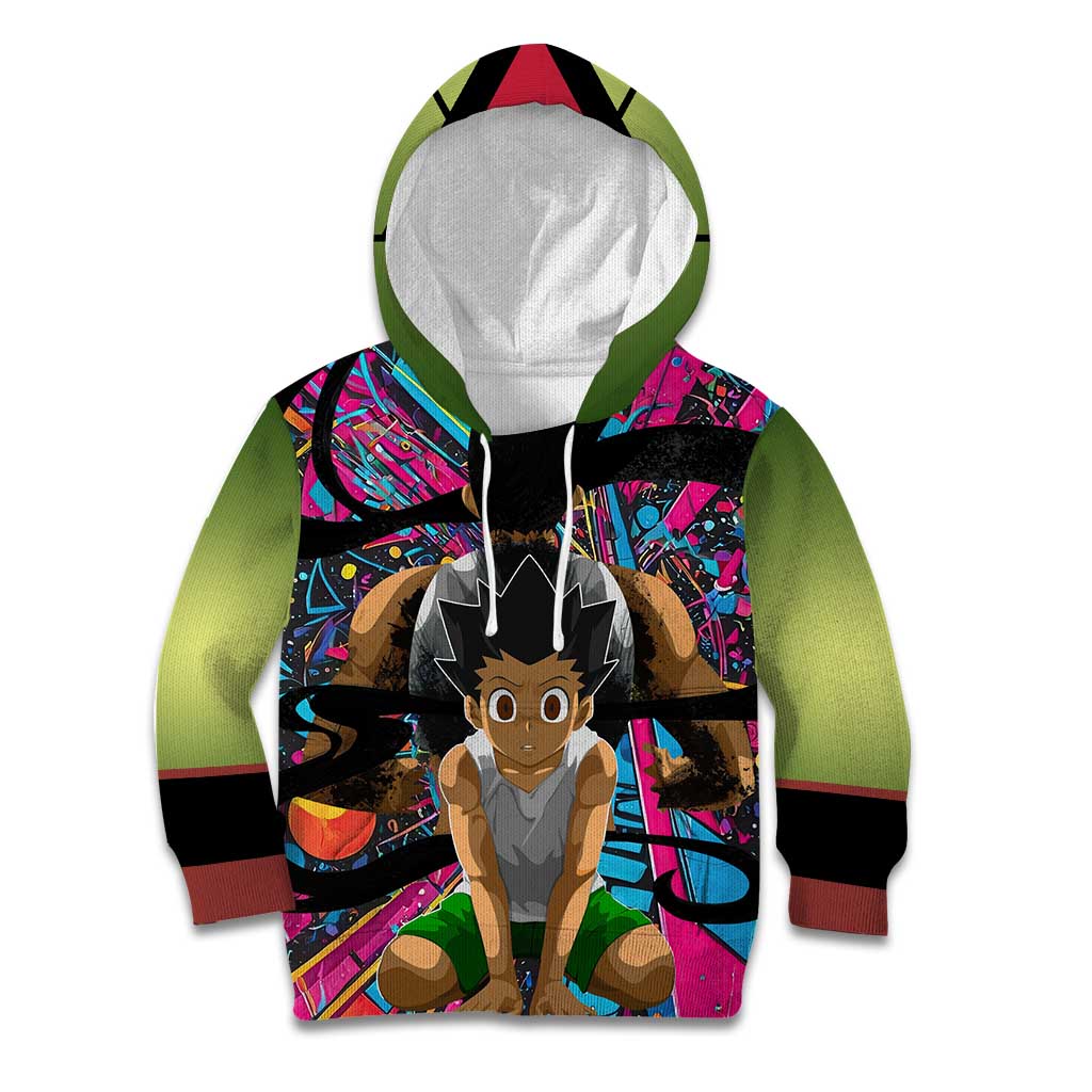Trippy Gon Freecss Hunter X Hunter Kid Hoodie Trippy Mix Anime Style - The Mazicc