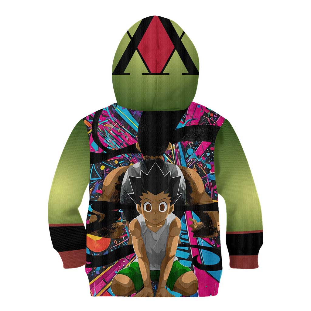 Trippy Gon Freecss Hunter X Hunter Kid Hoodie Trippy Mix Anime Style - The Mazicc