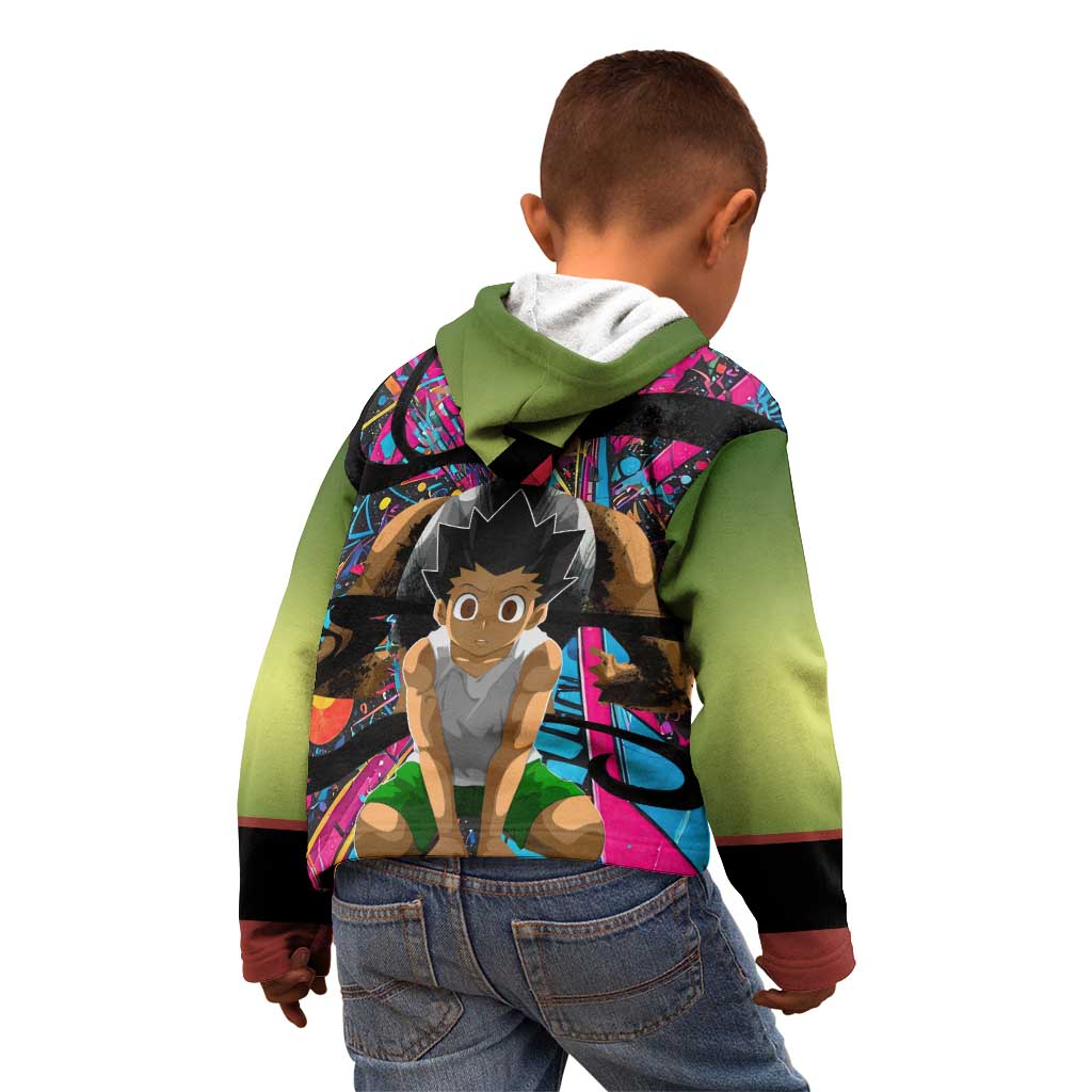 Trippy Gon Freecss Hunter X Hunter Kid Hoodie Trippy Mix Anime Style - The Mazicc