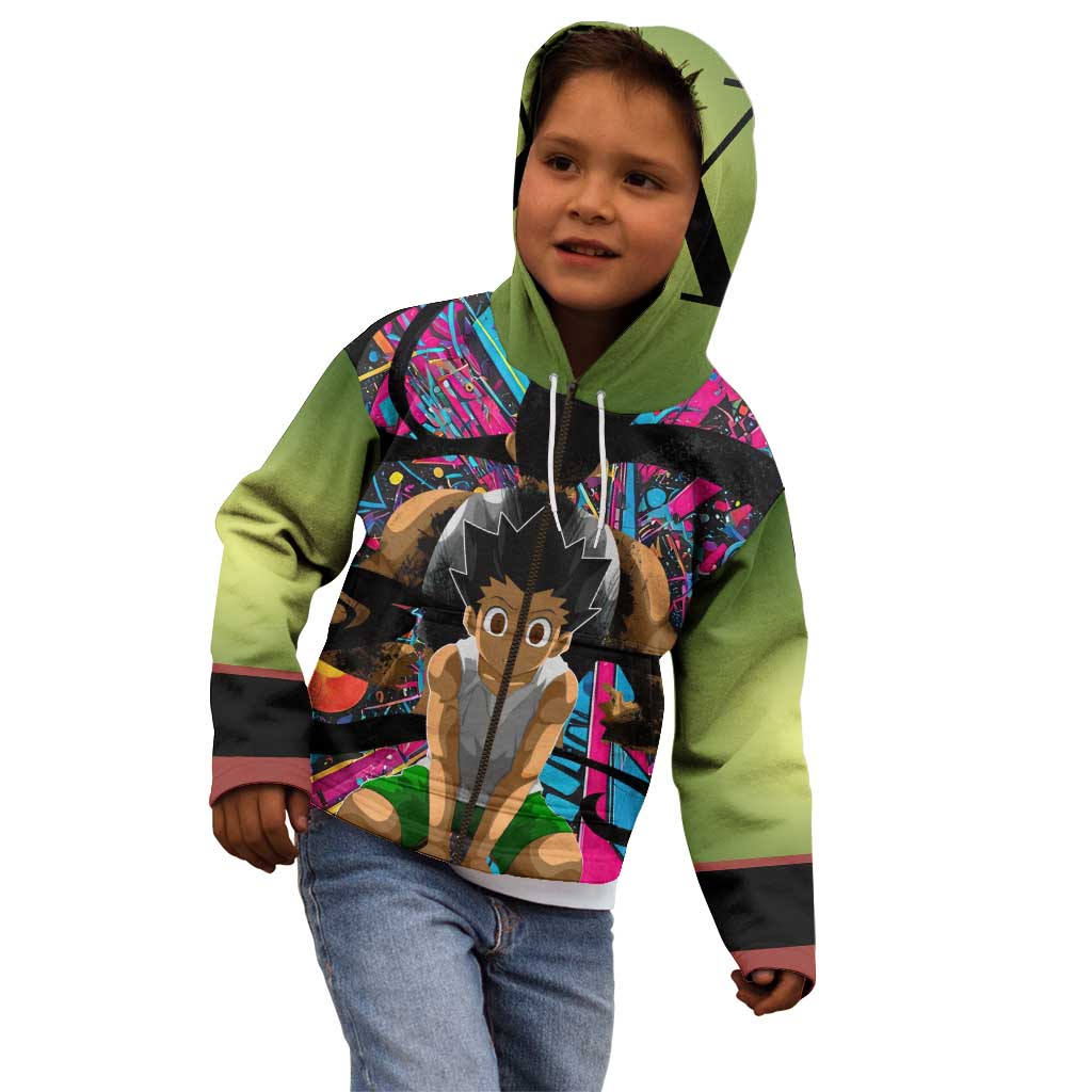 Trippy Gon Freecss Hunter X Hunter Kid Hoodie Trippy Mix Anime Style - The Mazicc