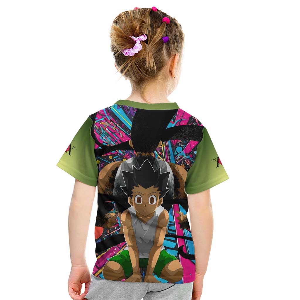 Trippy Gon Freecss Hunter X Hunter Kid T Shirt Trippy Mix Anime Style - The Mazicc