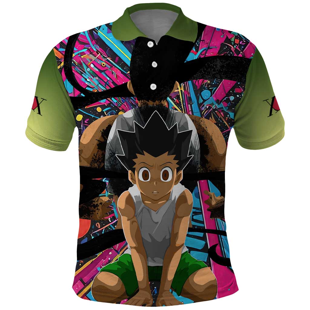 Trippy Gon Freecss Hunter X Hunter Polo Shirt Trippy Mix Anime Style - The Mazicc