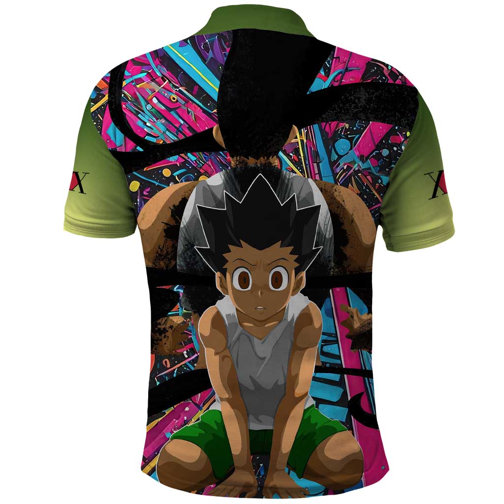 Trippy Gon Freecss Hunter X Hunter Polo Shirt Trippy Mix Anime Style - The Mazicc