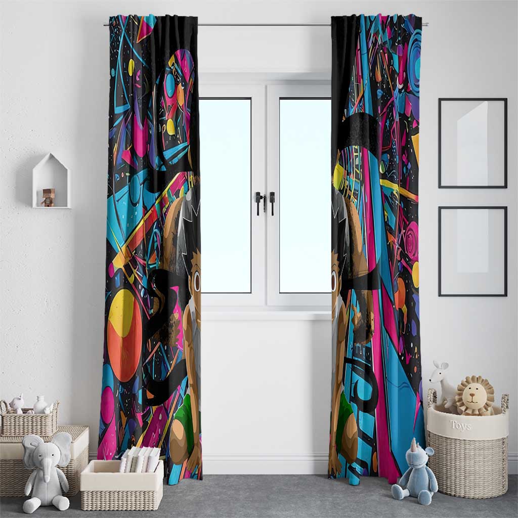 Trippy Gon Freecss Hunter X Hunter Window Curtain Trippy Mix Anime Style - The Mazicc