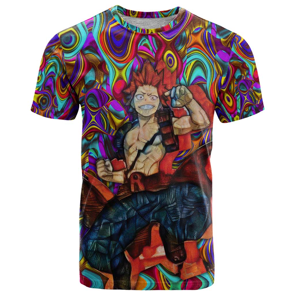 Trippy Kirishima Red Riot My Hero Academia T Shirt Trippy Mix Anime Style - The Mazicc