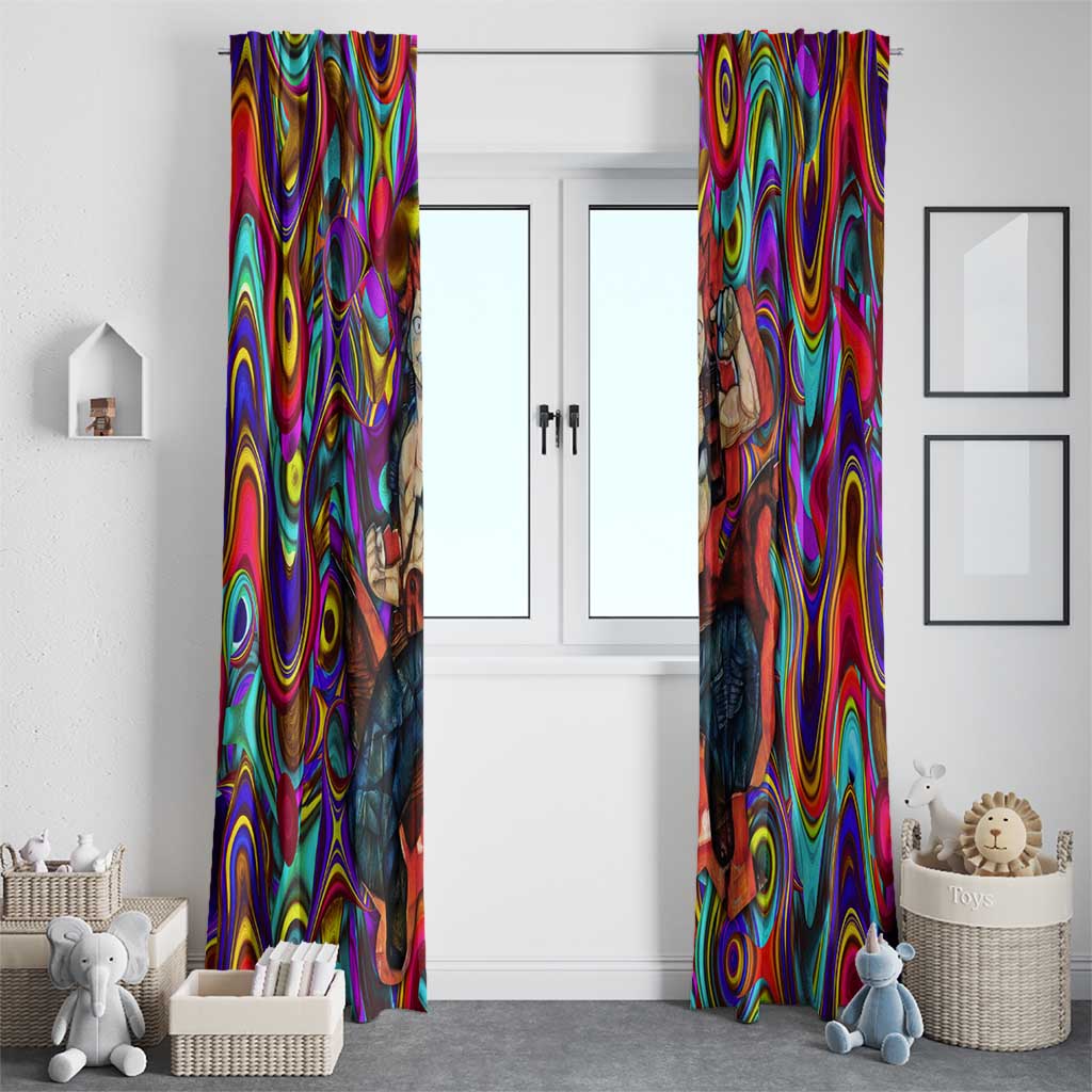 Trippy Kirishima Red Riot My Hero Academia Window Curtain Trippy Mix Anime Style - The Mazicc