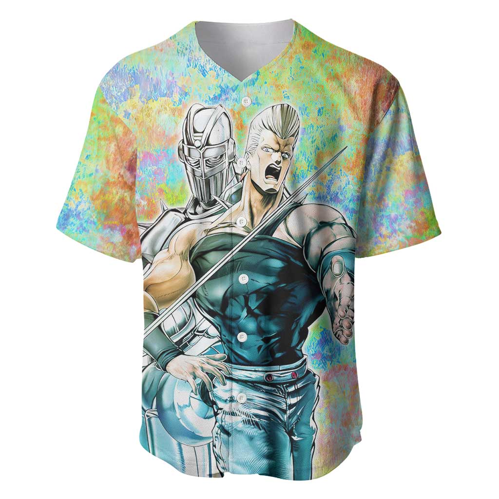 Trippy Polnareff Silver Chariot Jojo’s Bizarre Adventure Baseball Jersey Trippy Mix Anime Style - The Mazicc