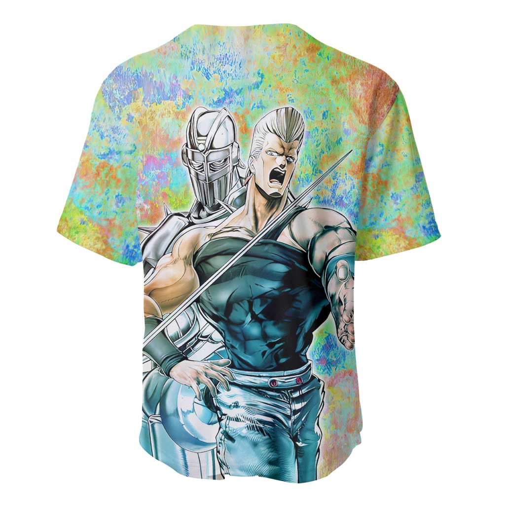 Trippy Polnareff Silver Chariot Jojo’s Bizarre Adventure Baseball Jersey Trippy Mix Anime Style - The Mazicc