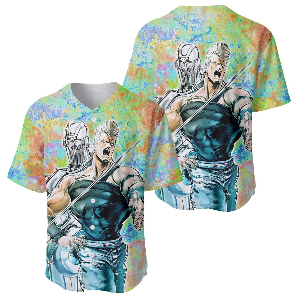 Trippy Polnareff Silver Chariot Jojo’s Bizarre Adventure Baseball Jersey Trippy Mix Anime Style - The Mazicc