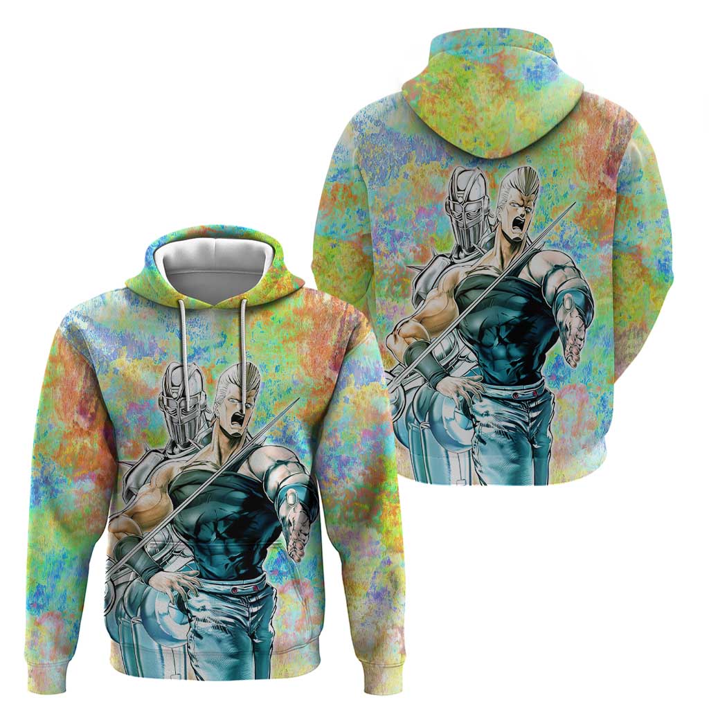 Trippy Polnareff Silver Chariot Jojo’s Bizarre Adventure Hoodie Trippy Mix Anime Style - The Mazicc