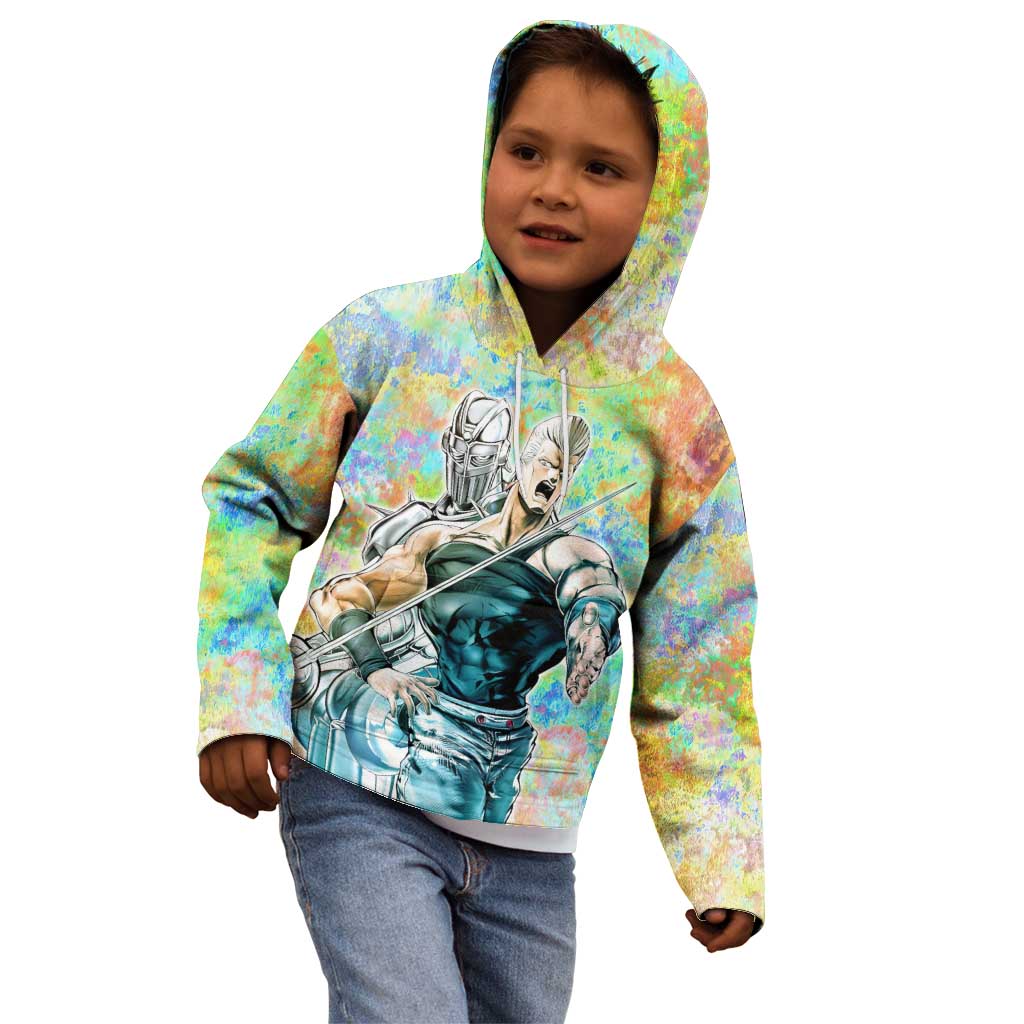 Trippy Polnareff Silver Chariot Jojo’s Bizarre Adventure Kid Hoodie Trippy Mix Anime Style - The Mazicc