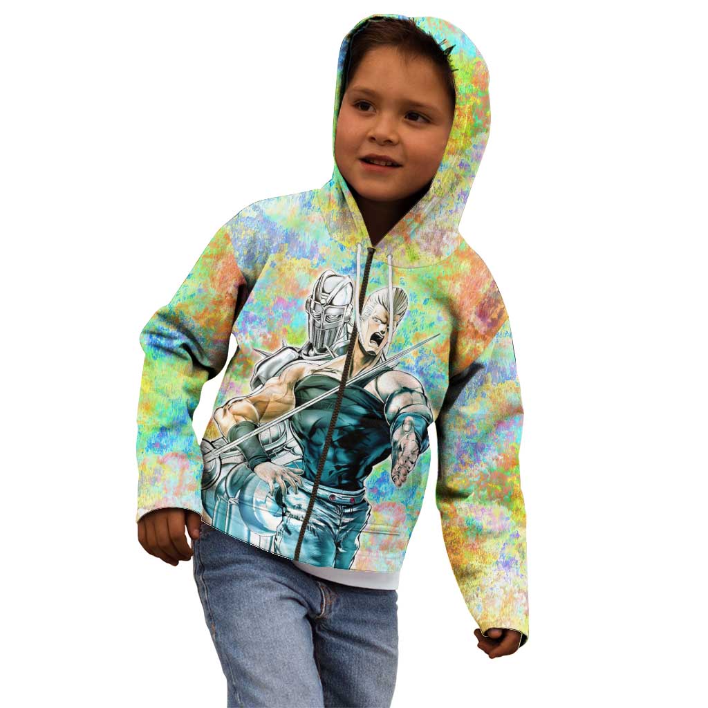 Trippy Polnareff Silver Chariot Jojo’s Bizarre Adventure Kid Hoodie Trippy Mix Anime Style - The Mazicc