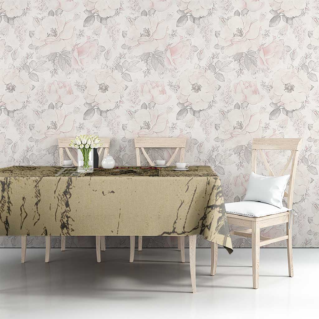 Ging Freecss Theme Desert Explorer Design Tablecloth with Ancient Map Background and Adventure Card Artwork - The Mazicc
