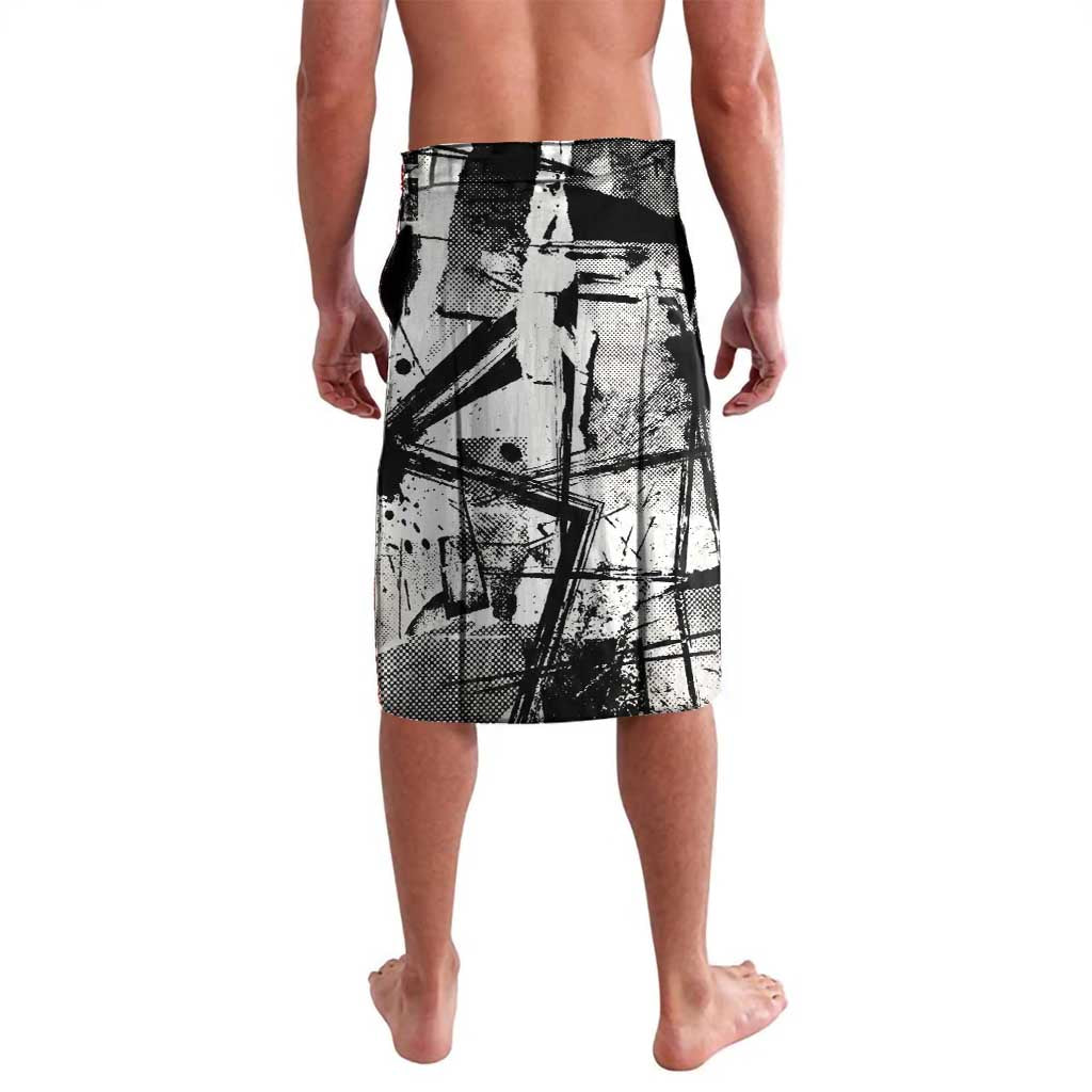 Killua Silva Illumi Team Design Lavalava with Monochrome Graffiti Background and Hunter Association Symbols - The Mazicc