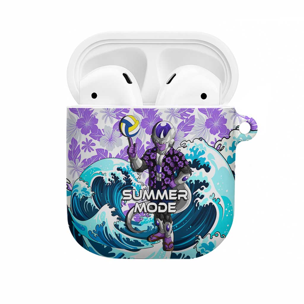 Frieza Dragon Ball Summer Theme AirPods Case with Volleyball Floral Shirt and Shenron Tropical Design - The Mazicc