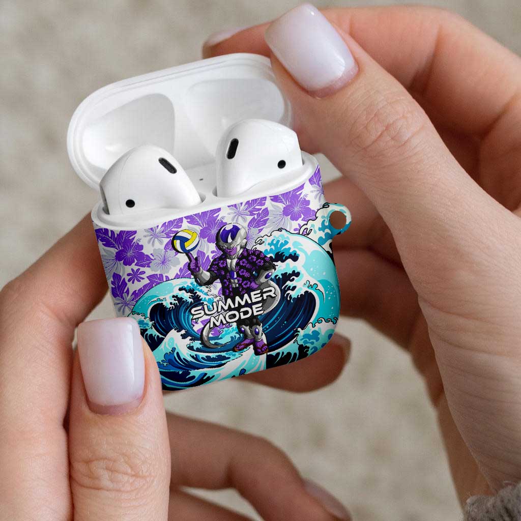Frieza Dragon Ball Summer Theme AirPods Case with Volleyball Floral Shirt and Shenron Tropical Design - The Mazicc