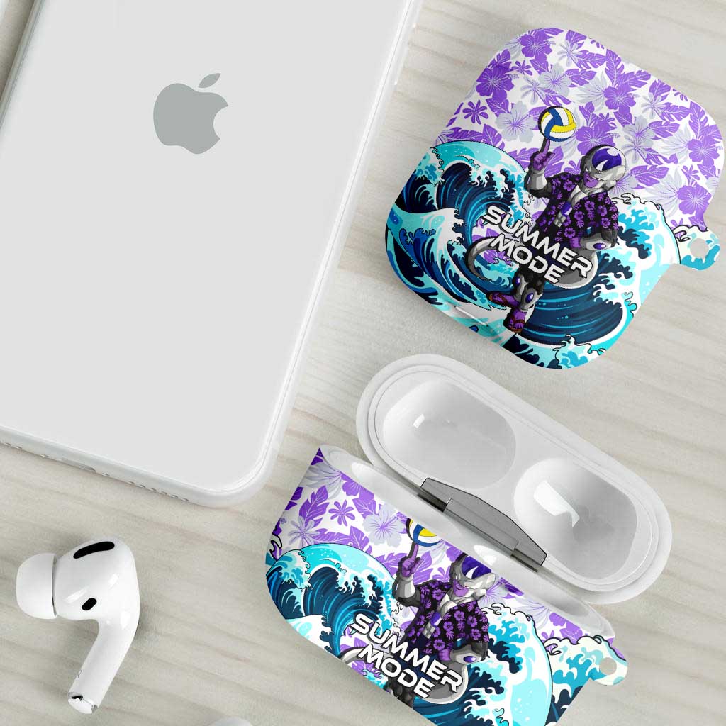 Frieza Dragon Ball Summer Theme AirPods Case with Volleyball Floral Shirt and Shenron Tropical Design - The Mazicc