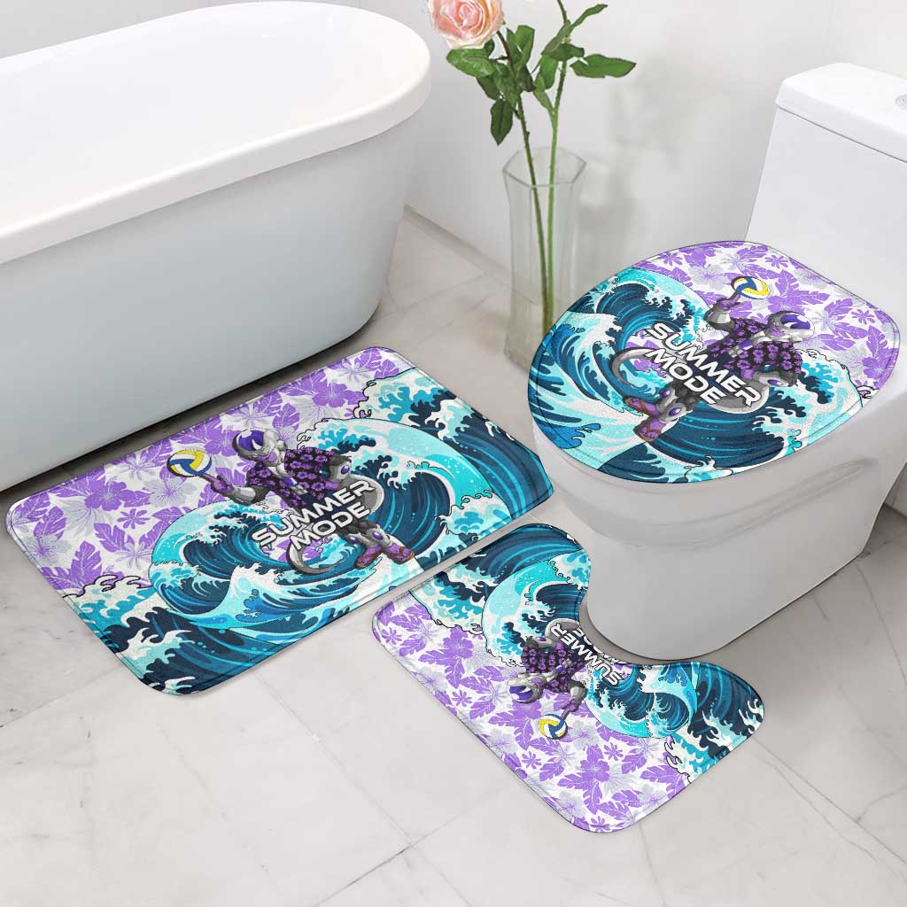 Frieza Dragon Ball Summer Theme Bathroom Set with Volleyball Floral Shirt and Shenron Tropical Design - The Mazicc