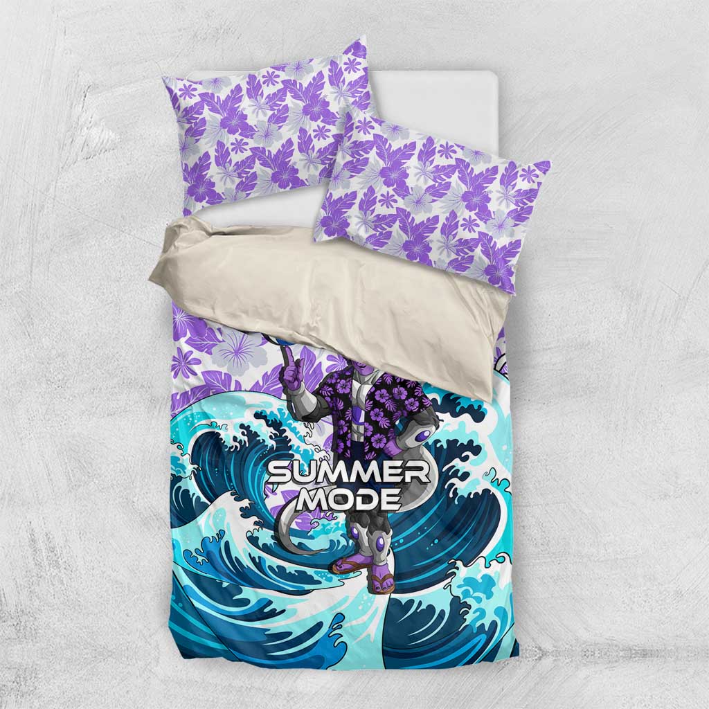 Frieza Dragon Ball Summer Theme Bedding Set with Volleyball Floral Shirt and Shenron Tropical Design - The Mazicc