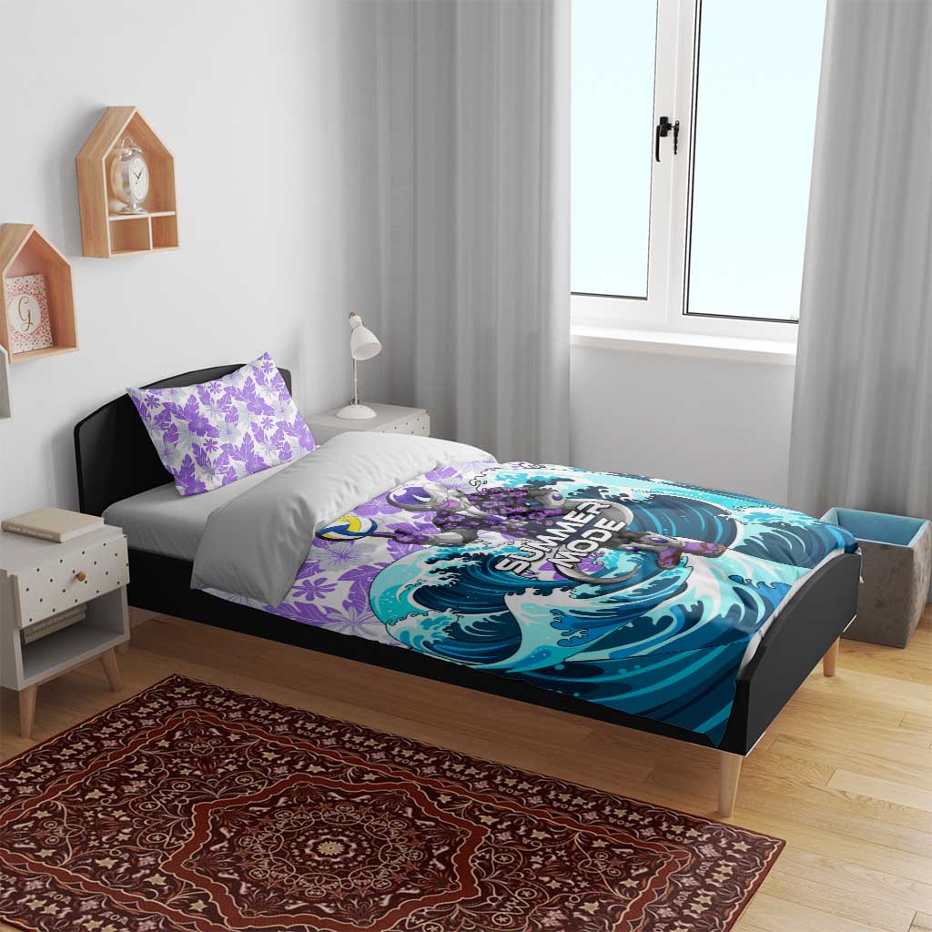 Frieza Dragon Ball Summer Theme Bedding Set with Volleyball Floral Shirt and Shenron Tropical Design - The Mazicc